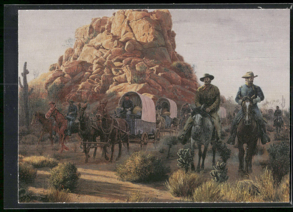 1996 Keepsake Collectibles Wild West: Mort Kunstler #21 Wagons to Yuma