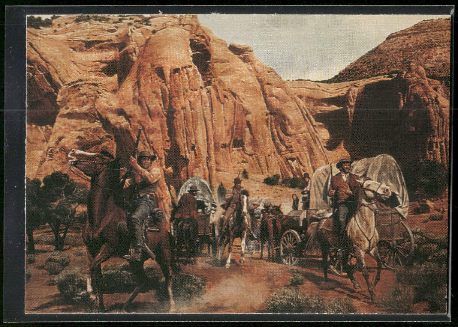 1996 Keepsake Collectibles Wild West: Mort Kunstler #22 When Dust Means Trouble
