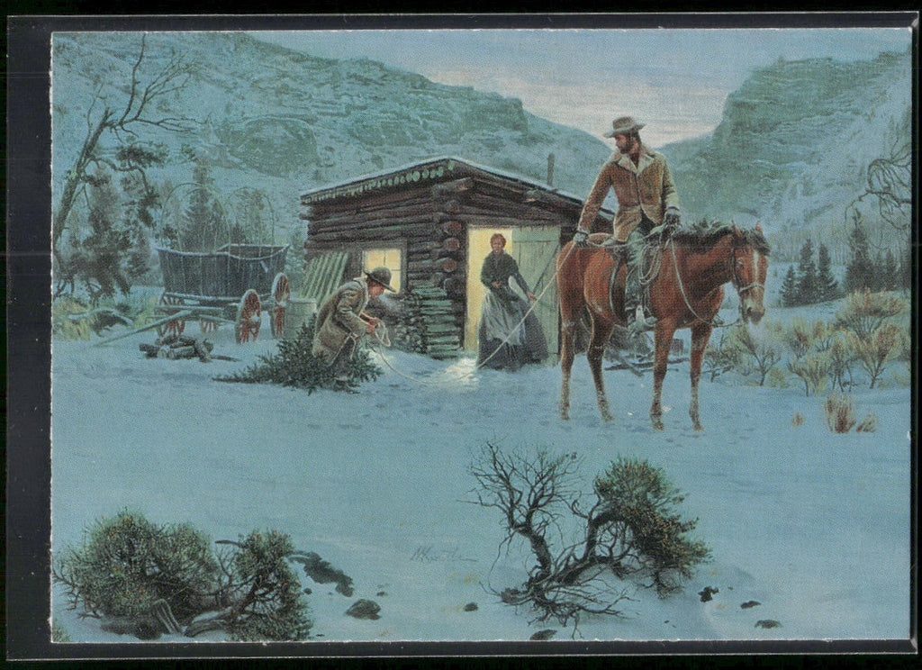 1996 Keepsake Collectibles Wild West: Mort Kunstler #23 First Christmas