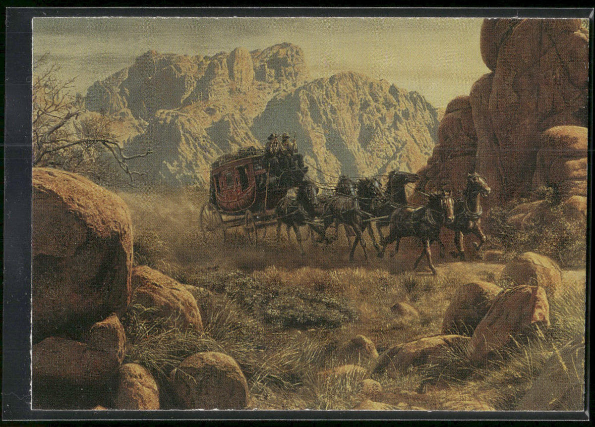 1996 Keepsake Collectibles Wild West: Mort Kunstler #24 Running Late
