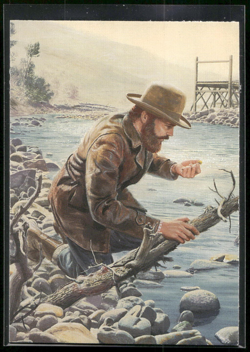 1996 Wild West: Mort Kunstler #25 Gold Discovered at Sutter's Mill