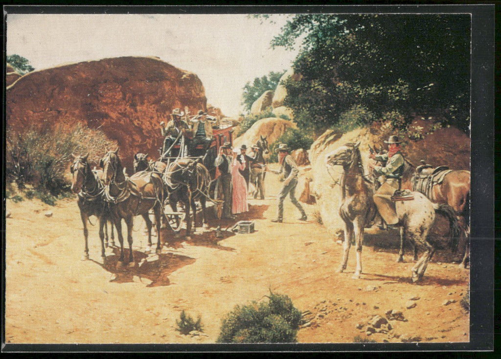 1996 Keepsake Collectibles Wild West: Mort Kunstler #28 Stage Coach Holdup