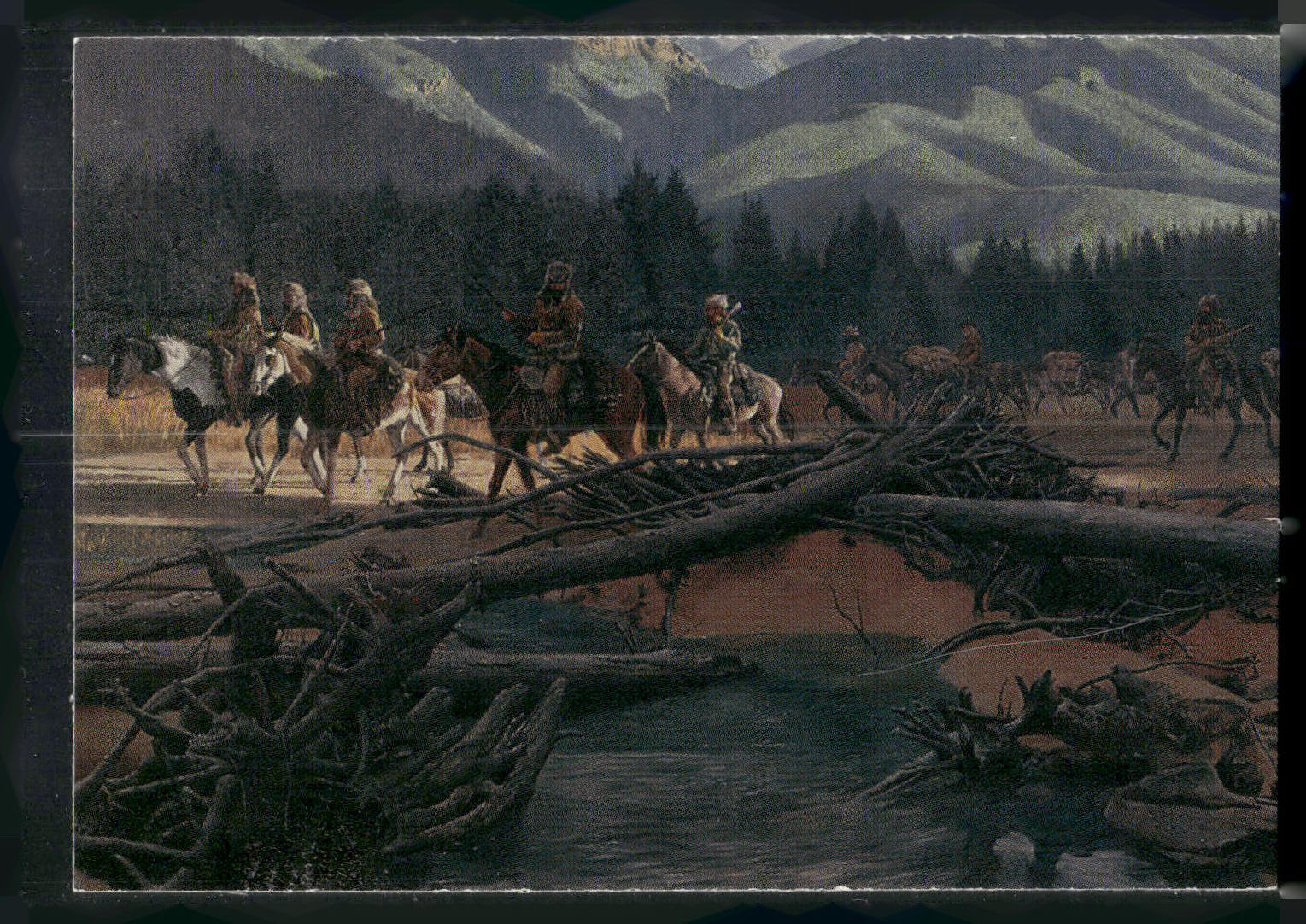 1996 Keepsake Collectibles Wild West: The Art of Mort Kunstler #8 Moving On