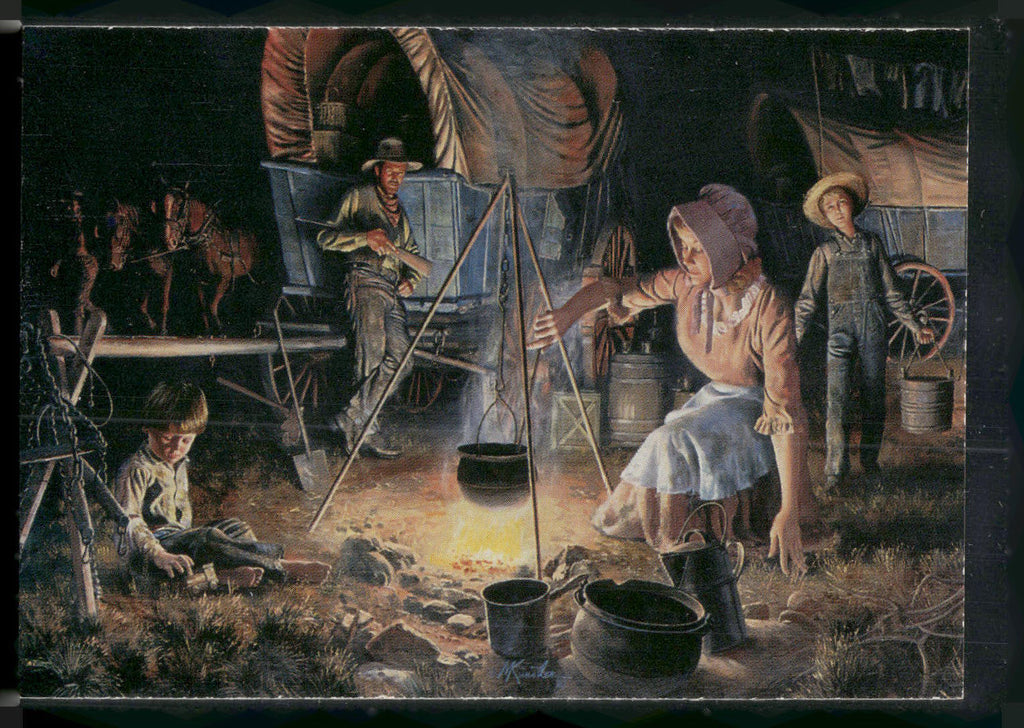 1996 Keepsake Collectibles Wild West: Mort Kunstler #12 Prairie Kitchen