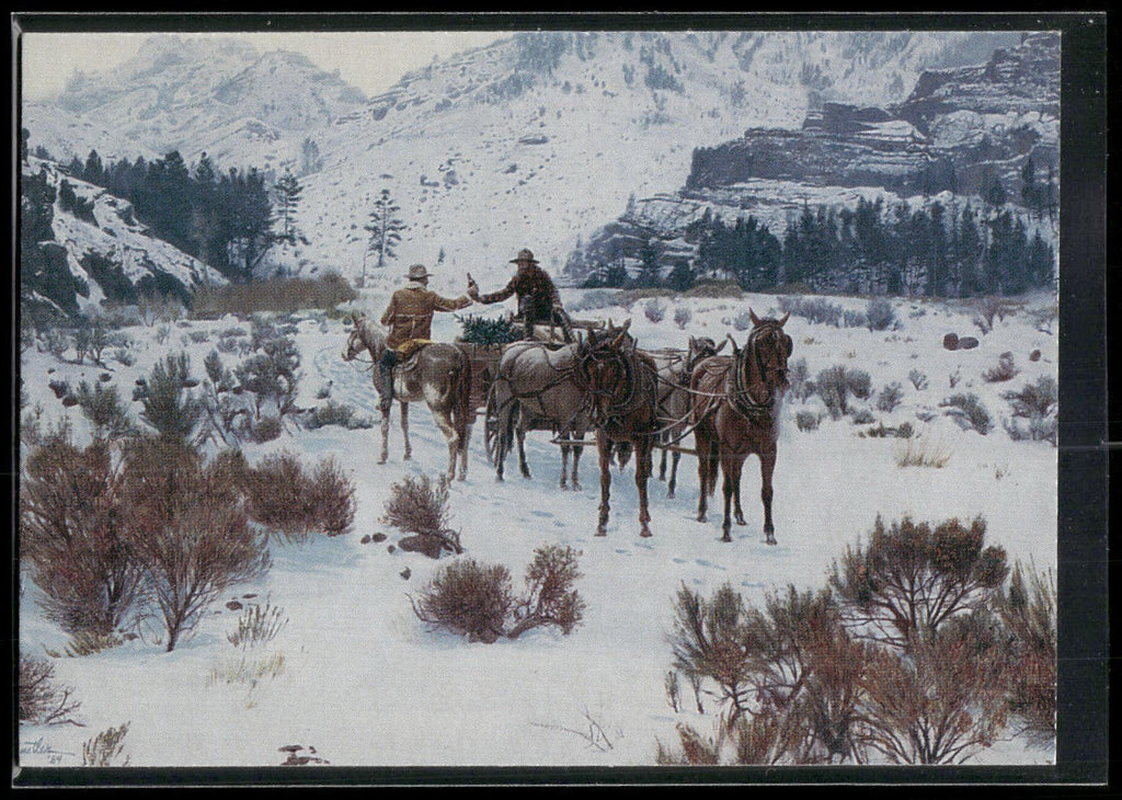 1996 Keepsake Collectibles Wild West: The Art of Mort Kunstler #15 Holiday Cheer