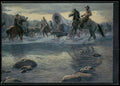 1996 Keepsake Collectibles Wild West: Mort Kunstler #16 Crossing the River