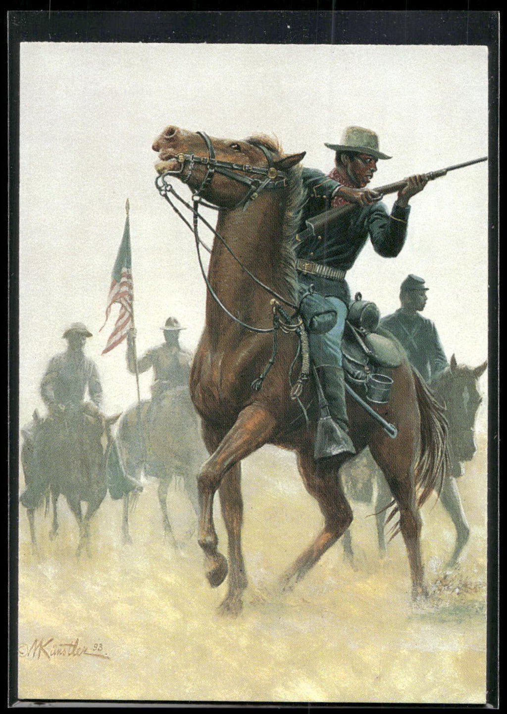 1996 Keepsake Collectibles Wild West: Mort Kunstler #58 Buffalo Soldiers