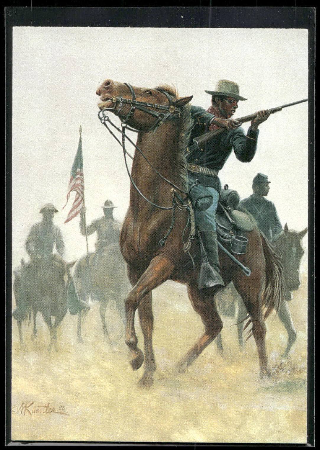 1996 Keepsake Collectibles Wild West: Mort Kunstler #58 Buffalo Soldiers