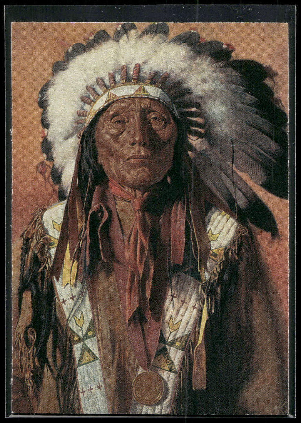 1996 Keepsake Collectibles Wild West: Mort Kunstler #61 Chief High Horse