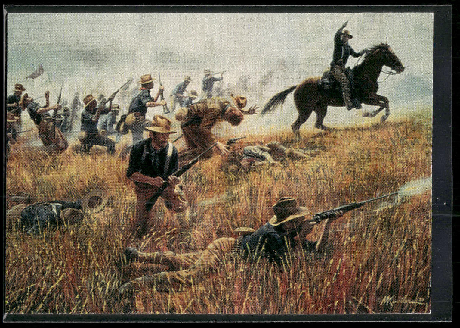 1996 Keepsake Collectibles Wild West: Mort Kunstler #71 Rough Riders