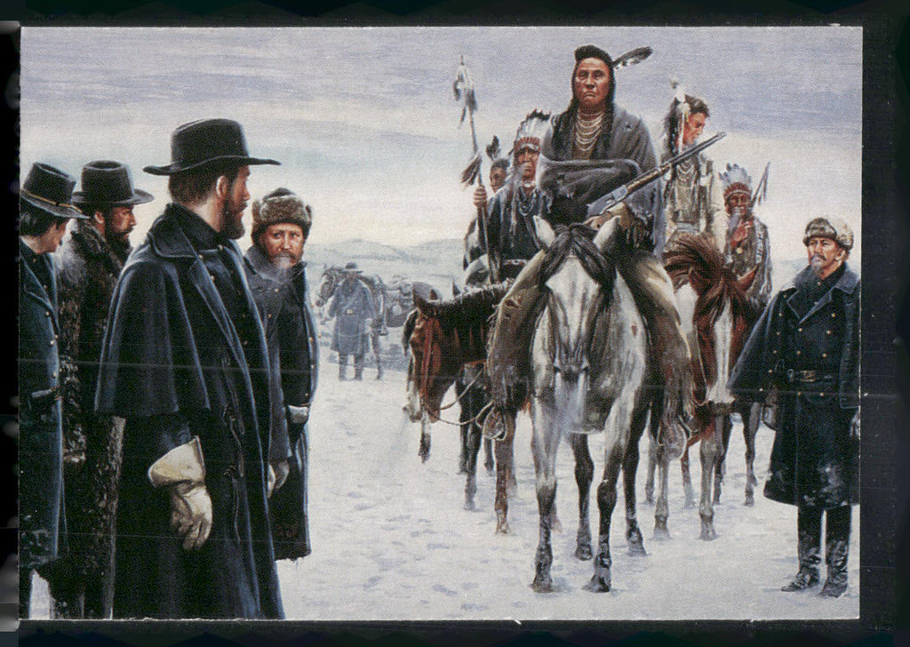 1996 Keepsake Collectibles Wild West: Mort Kunstler #65 Chief Joseph Surrenders