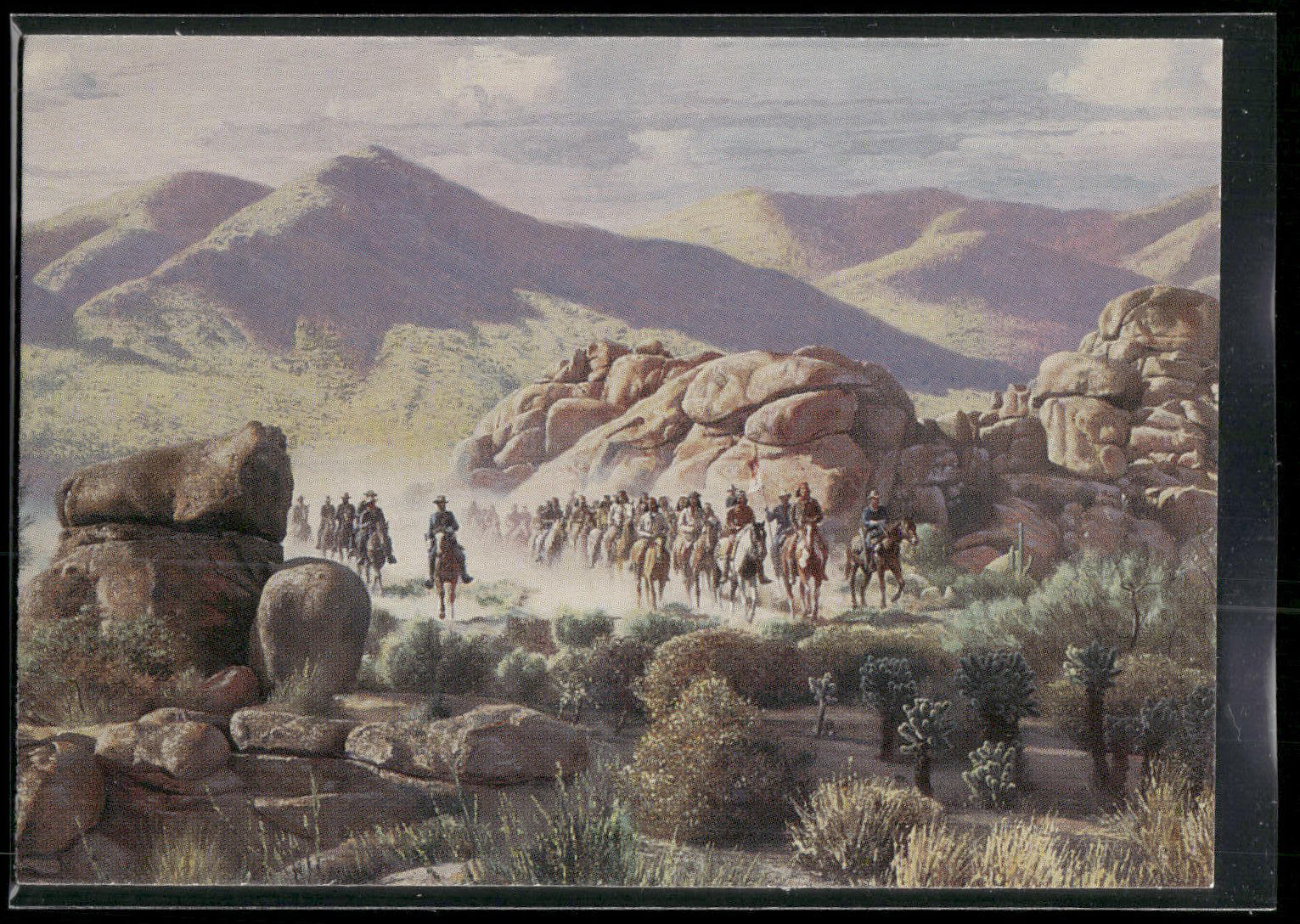 1996 Keepsake Collectibles Wild West: Mort Kunstler #68 Bringing in Geronimo