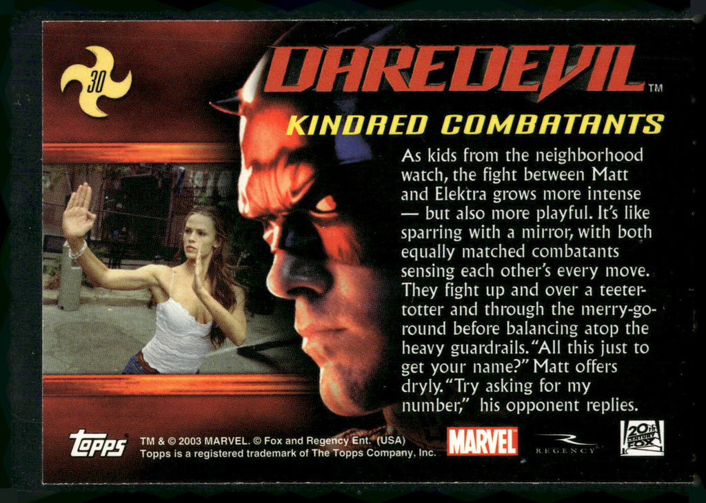 2003 Topps Daredevil #30 Kindred Combatants