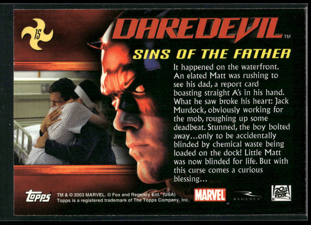 2003 Topps Daredevil #15 Sins of the Father