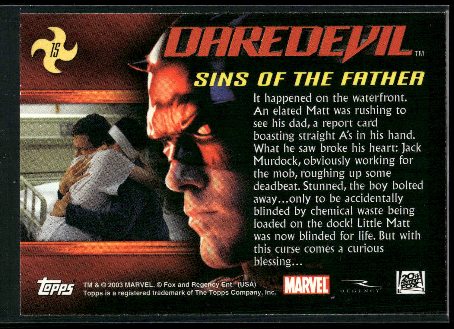 2003 Topps Daredevil #15 Sins of the Father