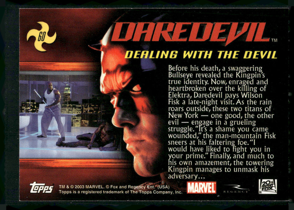 2003 Topps Daredevil #60 Dealing with the Devil