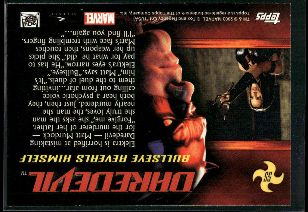 2003 Topps Daredevil #55 Bullseye Reveals Himself