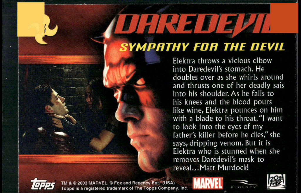 2003 Topps Daredevil #54 Sympathy for the Devil