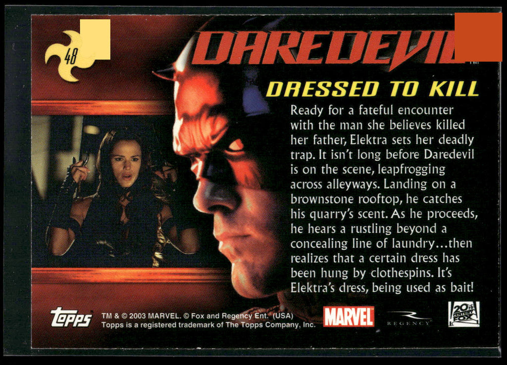 2003 Topps Daredevil #48 Dressed to Kill