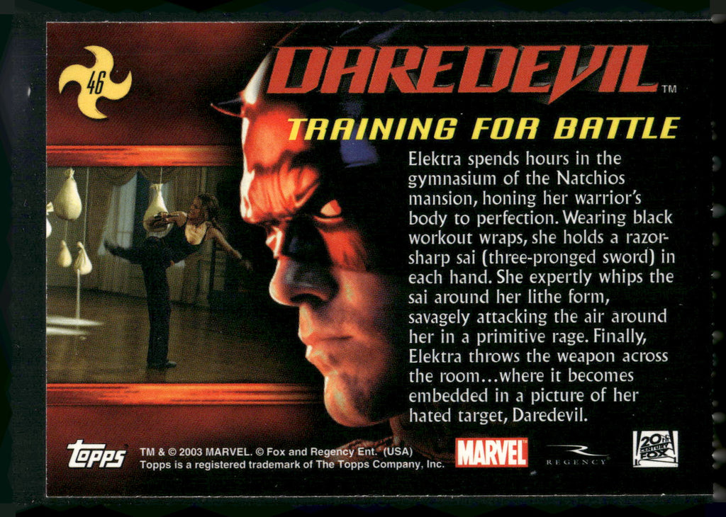 2003 Topps Daredevil #46 Training for Battle