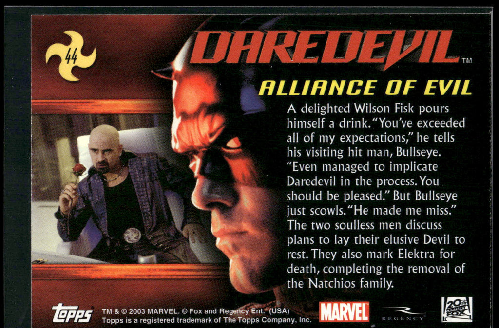 2003 Topps Daredevil #44 Alliance of Evil