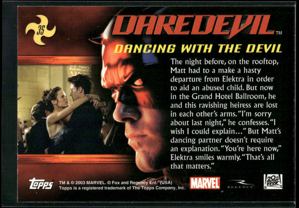2003 Topps Daredevil #35 Dancing with the Devil