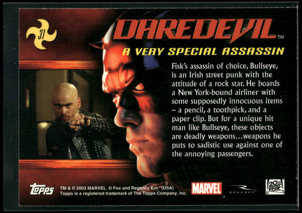 2003 Topps Daredevil #31 A Very Special Assassin
