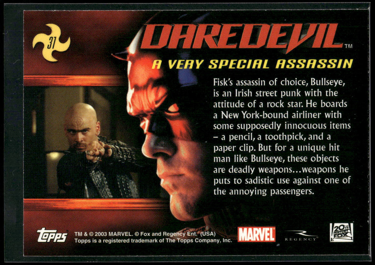 2003 Topps Daredevil #31 A Very Special Assassin