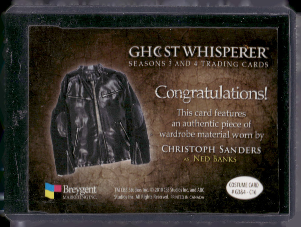 2010 Breygent Ghost Whisperer Seasons 3 & 4 #G3&4-C16 Christoph Sanders Costumes