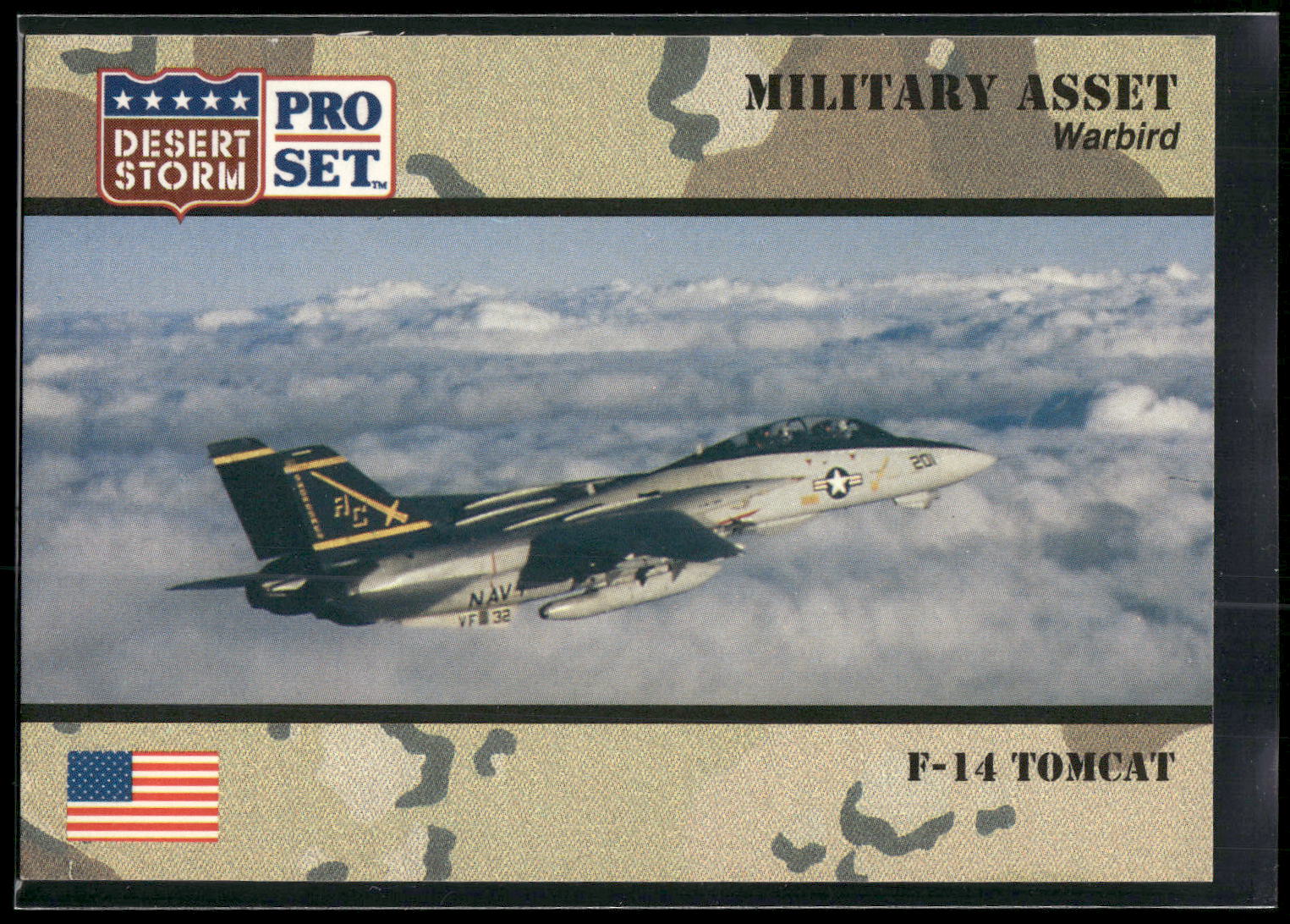 1991 Pro Set Desert Storm #221 F-14 Tomcat