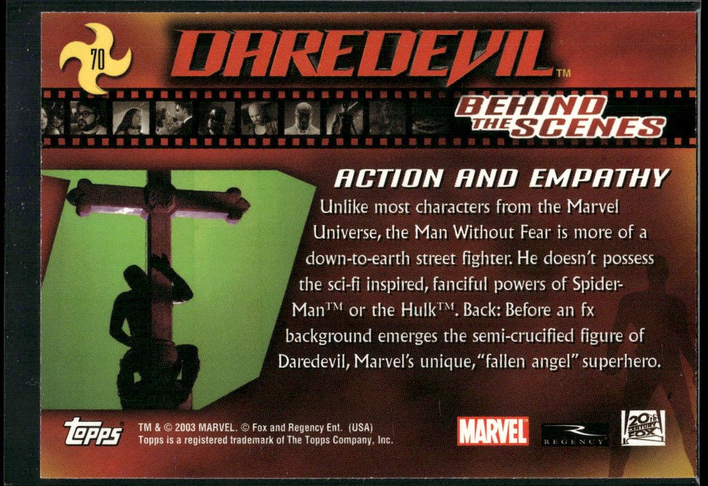 2003 Topps Daredevil #70 Action and Empathy