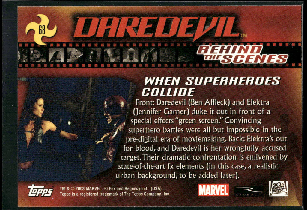 2003 Topps Daredevil #68 When Superheroes Collide