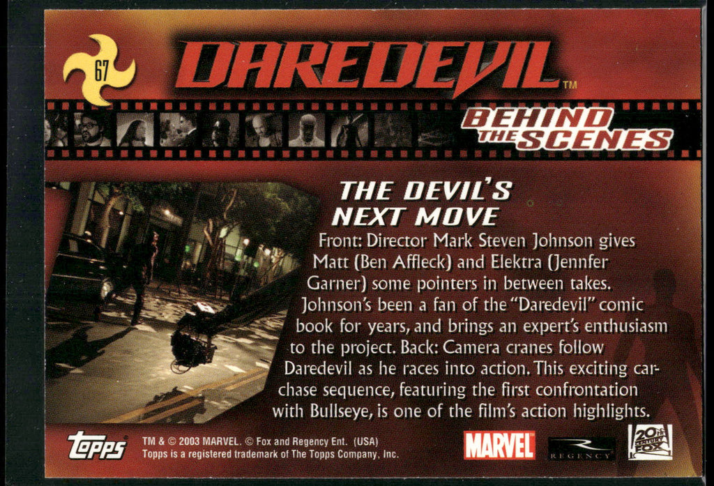 2003 Topps Daredevil #67 The Devil's Next Move