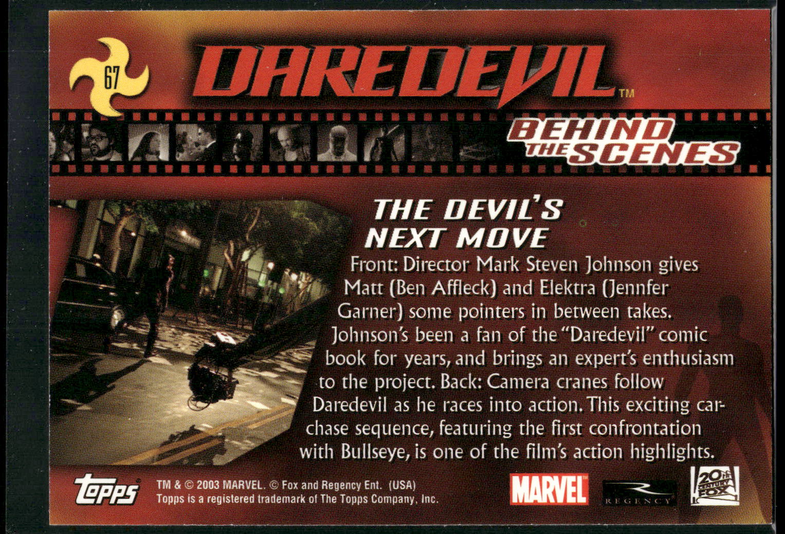 2003 Topps Daredevil #67 The Devil's Next Move