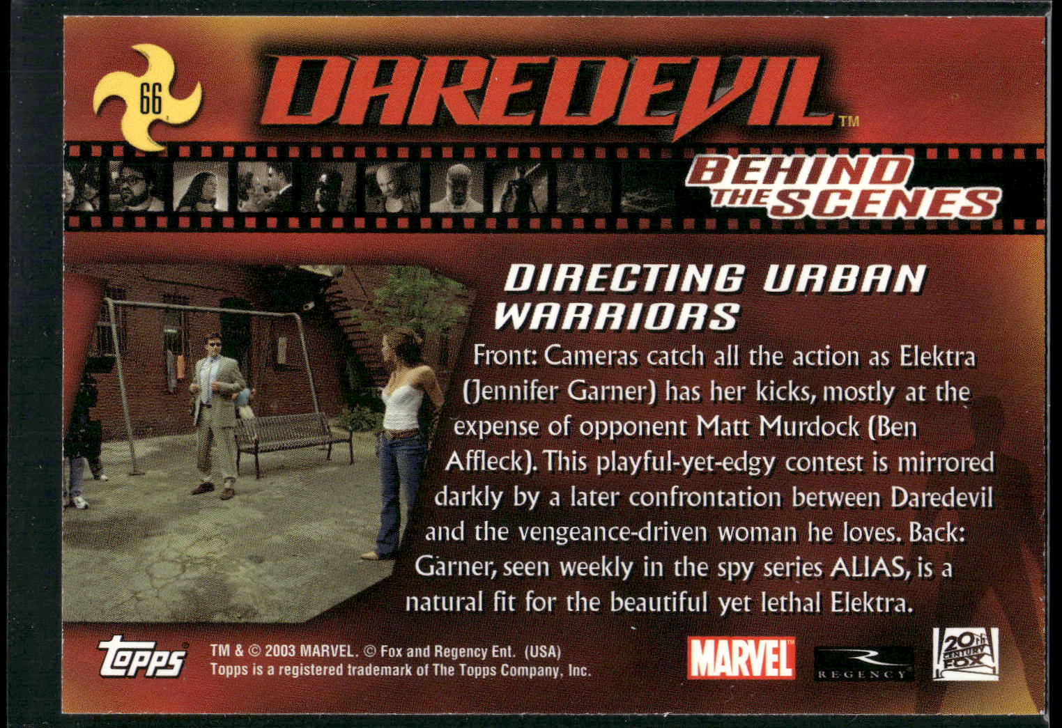 2003 Topps Daredevil #66 Directing Urban Warriors