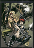 2001 Comic Images Lady Death and the Women of Chaos Love Bites #16 Battling Evil