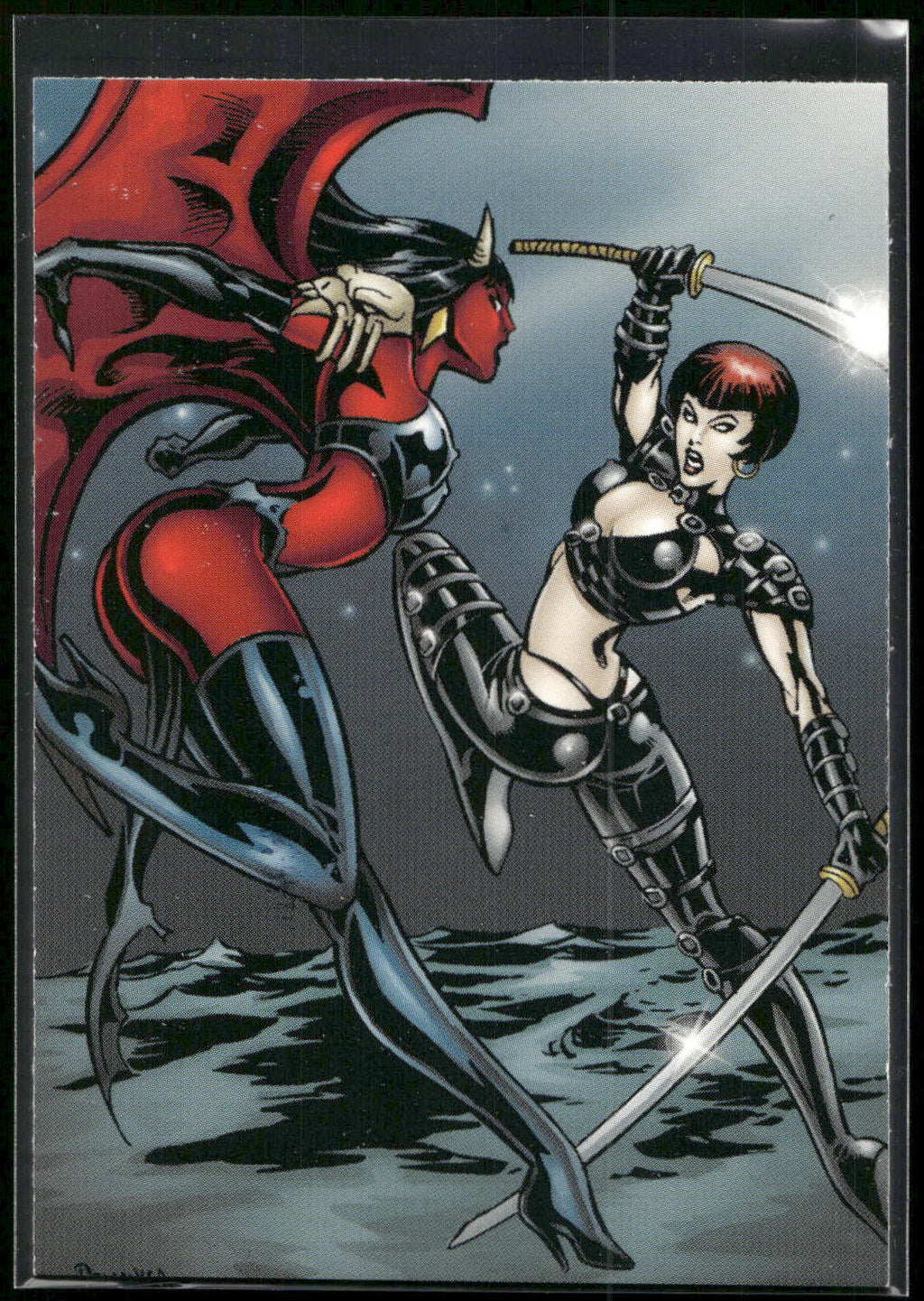 2001 Lady Death and the Women of Chaos Love Bites #11 Vampire Catfight