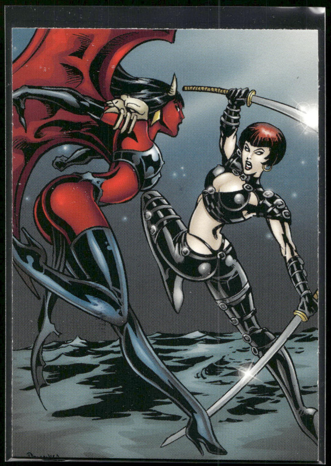 2001 Lady Death and the Women of Chaos Love Bites #11 Vampire Catfight