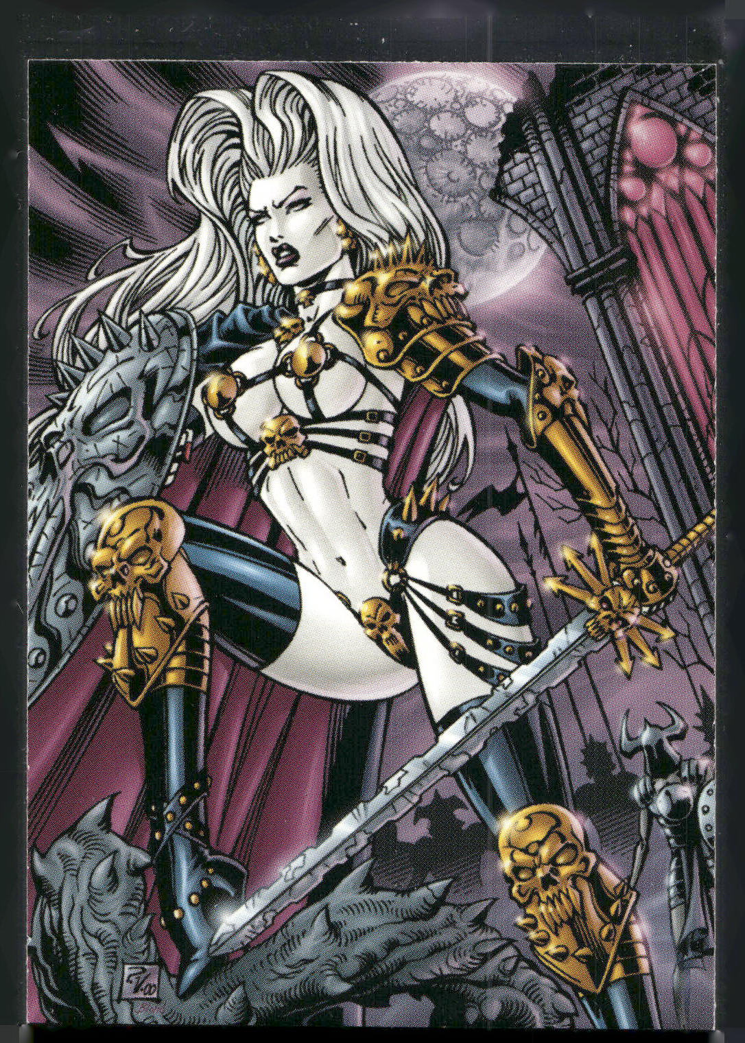 2001 Comic Images Lady Death and the Women of Chaos Love Bites #9 Obey