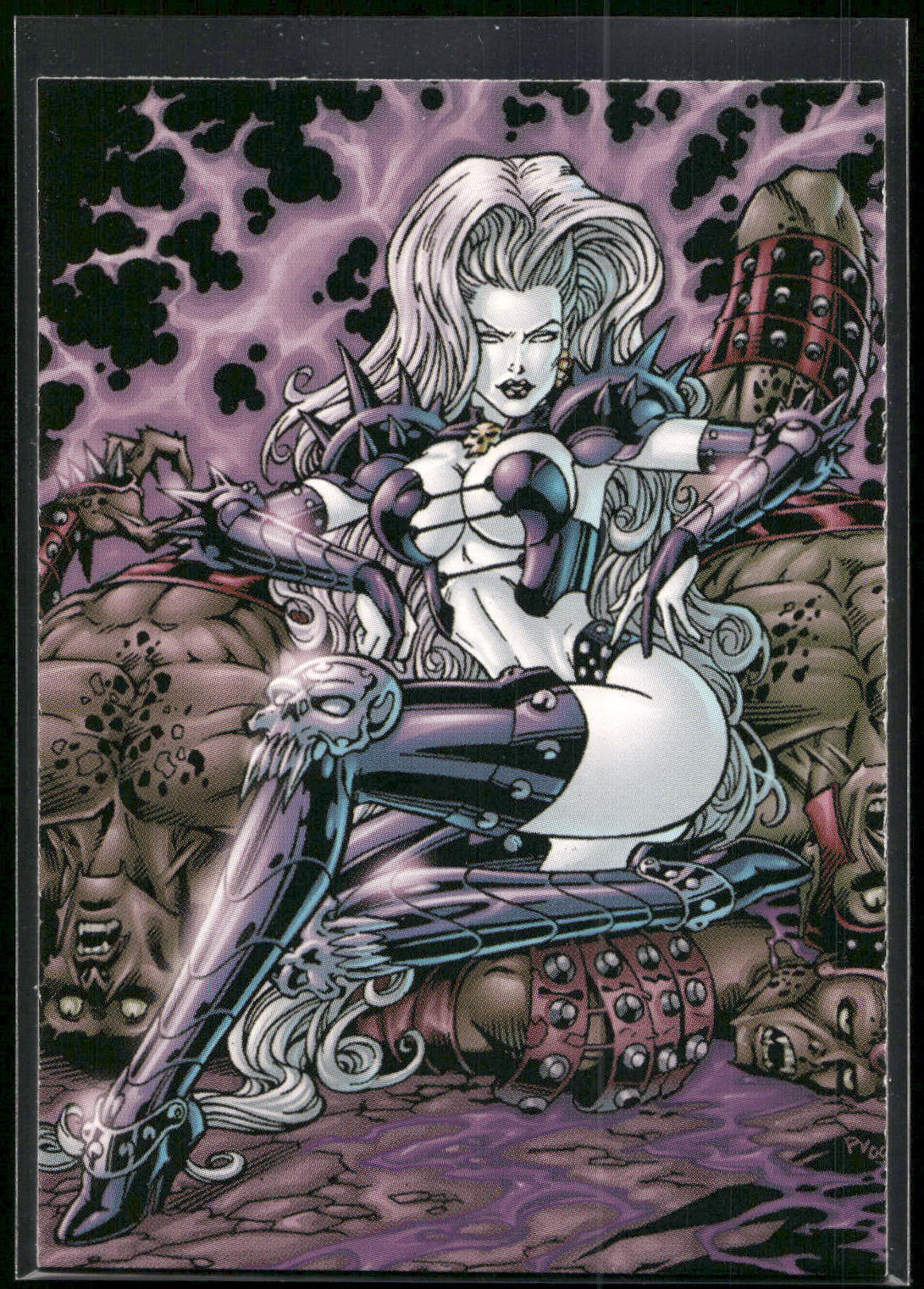 2001 Comic Images Lady Death and the Women of Chaos Love Bites #4 Kneel