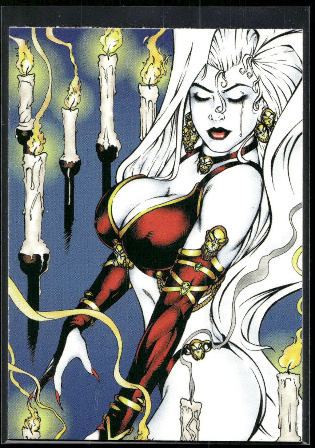 2001 Comic Images Lady Death and the Women of Chaos Love Bites #57 Kirk Lindo