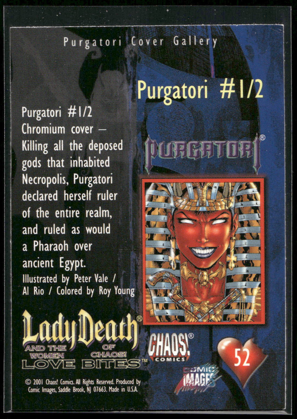 2001 Lady Death and the Women of Chaos Love Bites #52 Purgatory #1/2