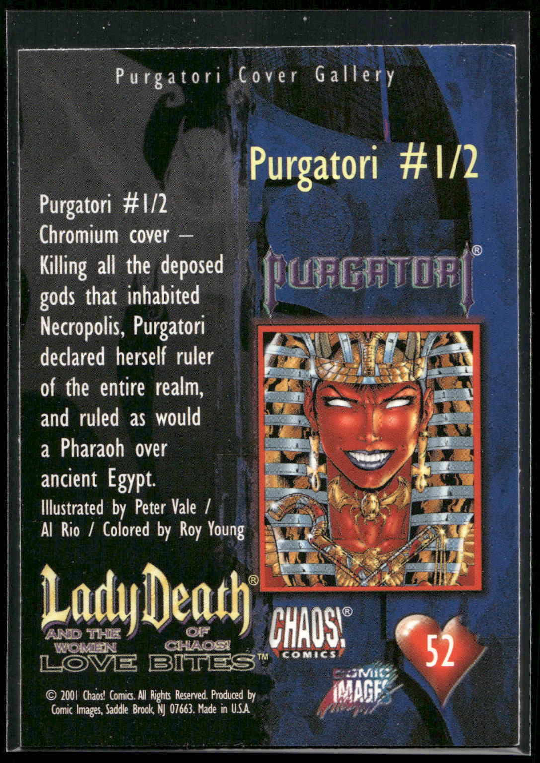 2001 Lady Death and the Women of Chaos Love Bites #52 Purgatory #1/2