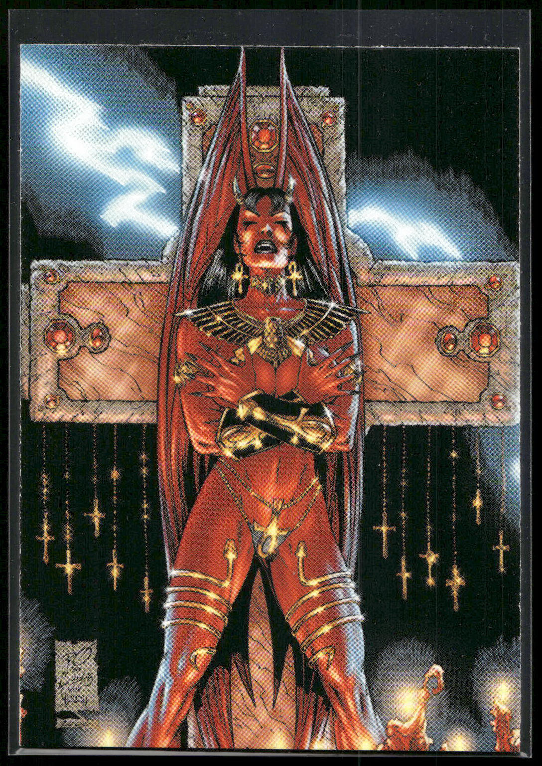 2001 Lady Death and the Women of Chaos Love Bites #51 Purgatori #1/2