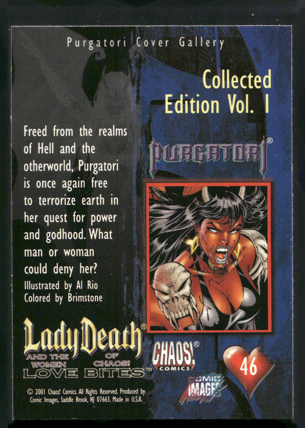 2001 Lady Death and the Women of Chaos Love Bites #46 Collected Edition