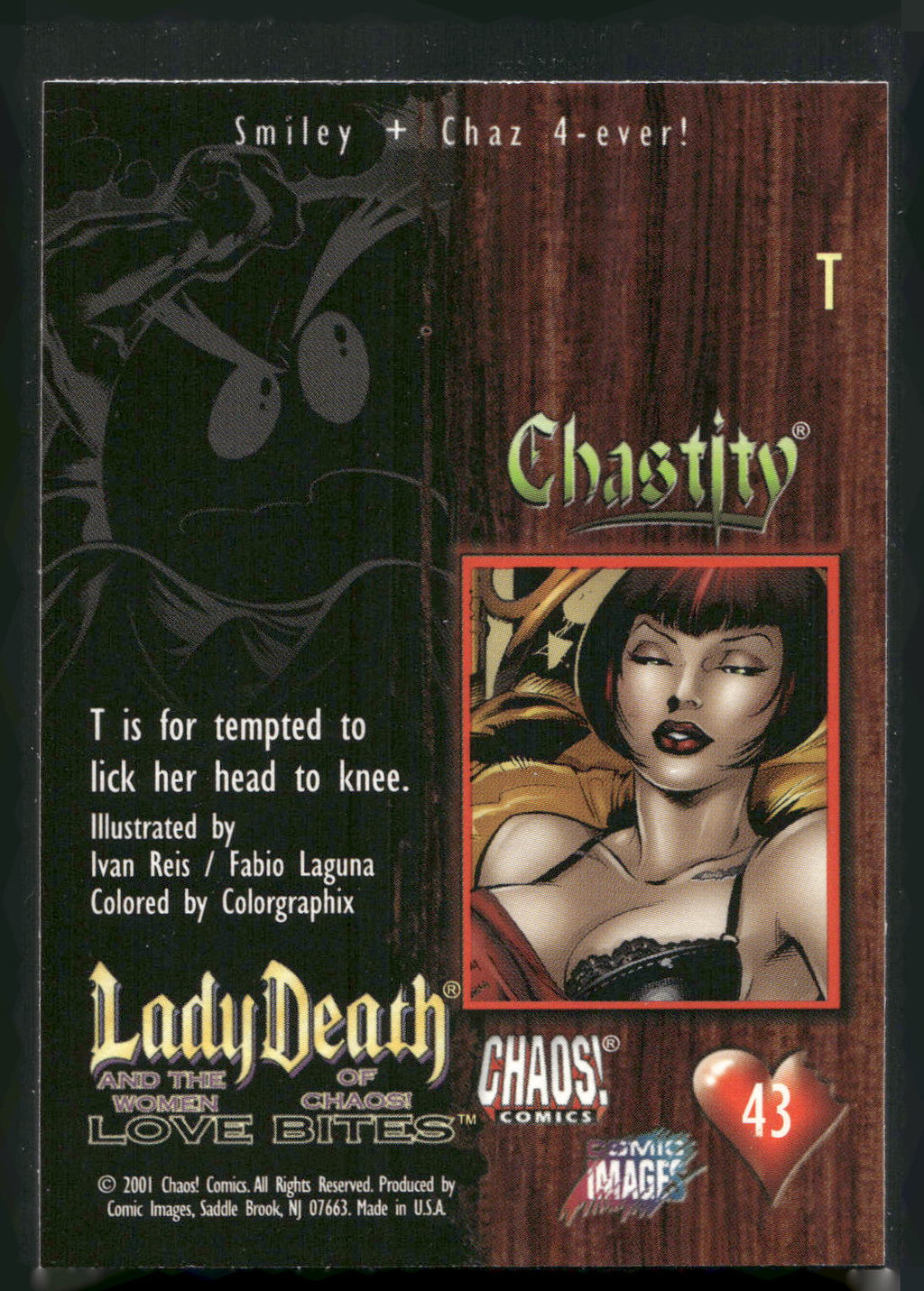 2001 Comic Images Lady Death and the Women of Chaos Love Bites #43 T