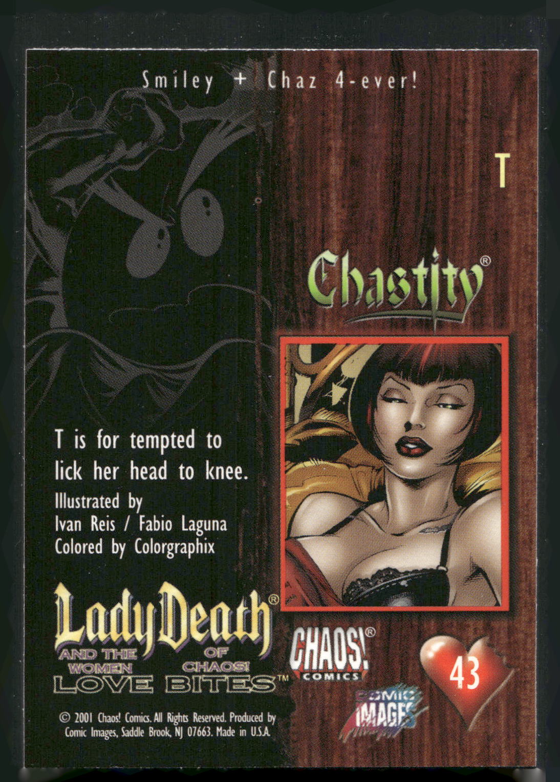 2001 Comic Images Lady Death and the Women of Chaos Love Bites #43 T