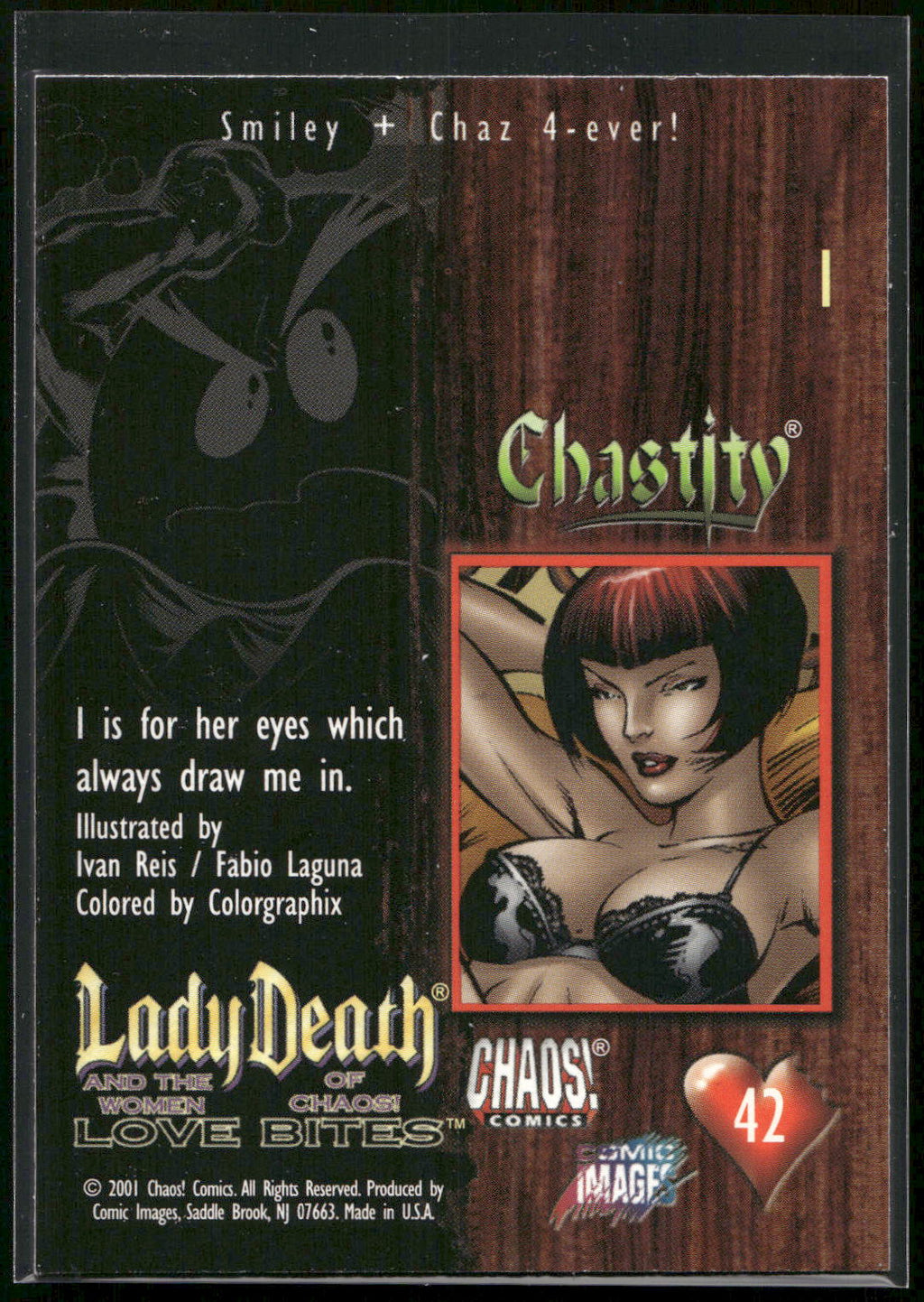 2001 Comic Images Lady Death and the Women of Chaos Love Bites #42 I