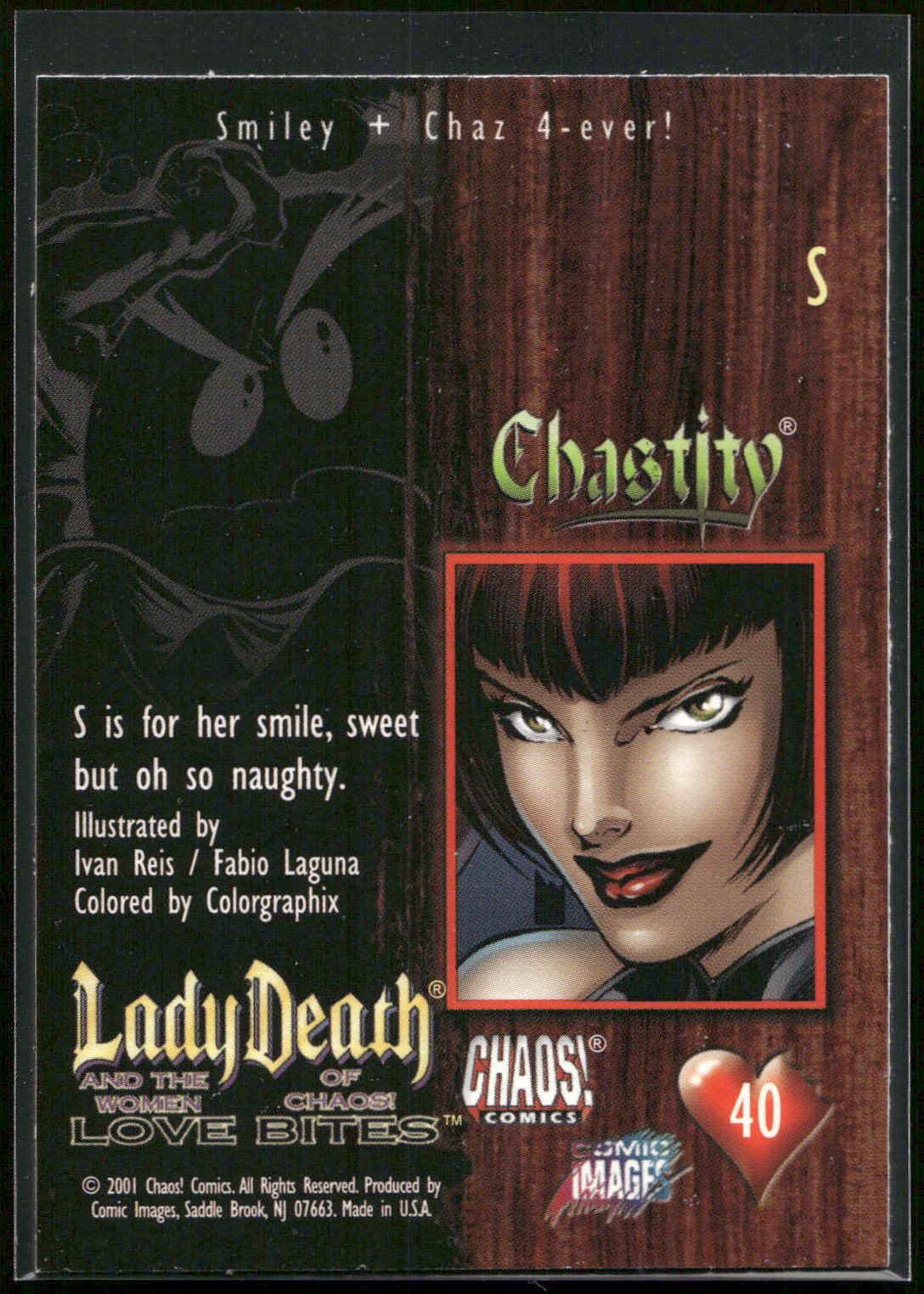 2001 Comic Images Lady Death and the Women of Chaos Love Bites #40 S