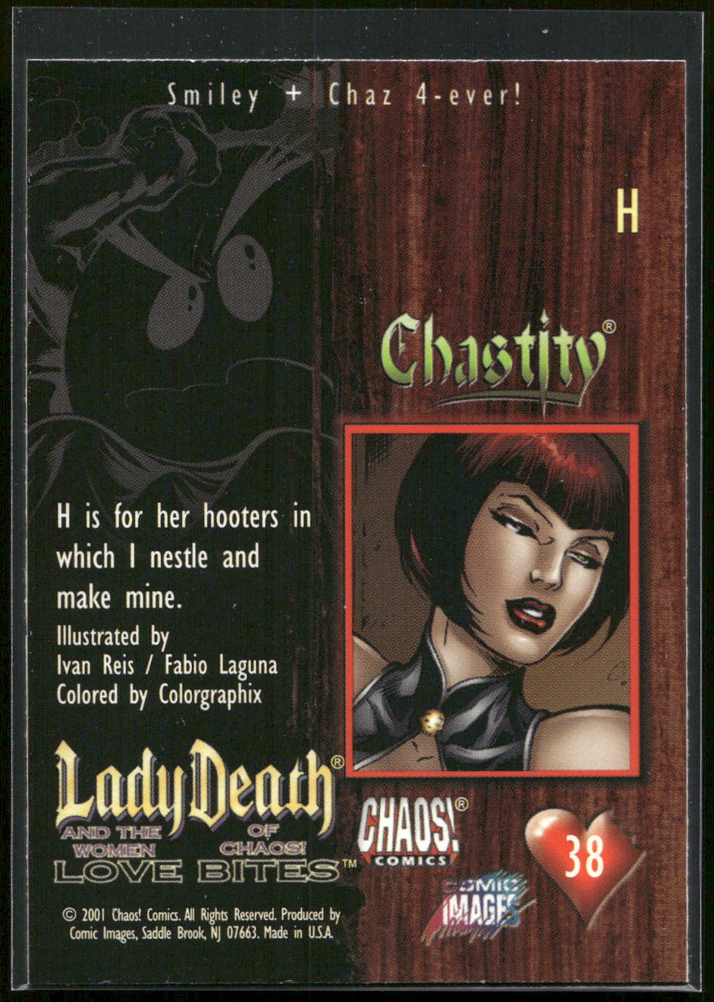 2001 Comic Images Lady Death and the Women of Chaos Love Bites #38 H